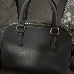DKNY Classic Black Dome Satchel Handbag